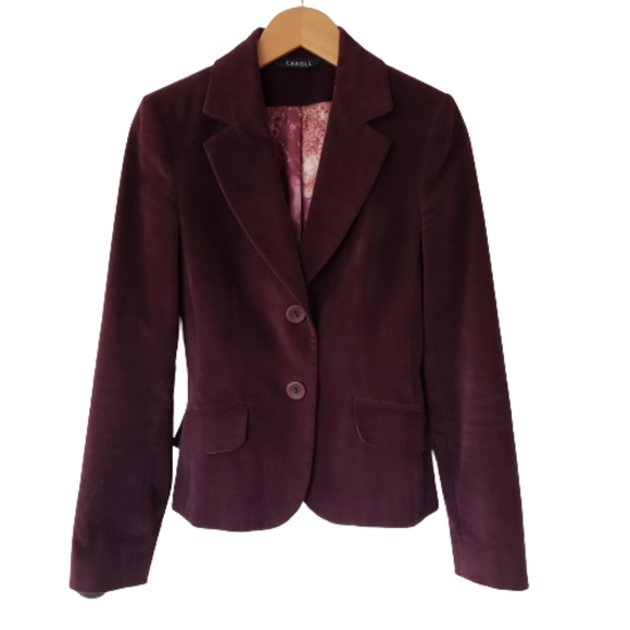 Caroll Jackets & Blazers - Caroll velvet jacket size 4